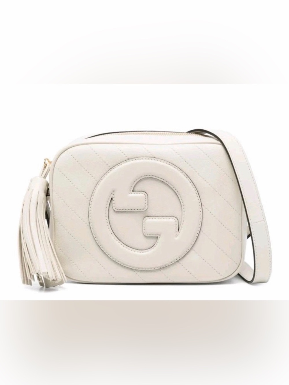 Gucci White/ivory blondie Leather Crossbody Bag